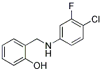 2-[[(4-CHLORO-3-FLUOROPHENYL)AMINO]METHYL]PHENOL Struktur