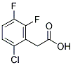 6-CHLORO-2,3-DIFLUOROBENZENE ACETIC ACID Struktur