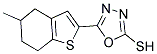 5-(5-METHYL-4,5,6,7-TETRAHYDRO-1-BENZOTHIEN-2-YL)-1,3,4-OXADIAZOLE-2-THIOL Struktur