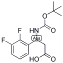 (R)-3-TERT-BUTOXYCARBONYLAMINO-3-(2,3-DIFLUORO-PHENYL)-PROPIONIC ACID Struktur