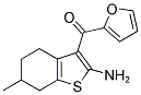 (2-AMINO-6-METHYL-4,5,6,7-TETRAHYDRO-1-BENZOTHIEN-3-YL)(2-FURYL)METHANONE Struktur