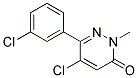 5-CHLORO-6-(3-CHLOROPHENYL)-2-METHYLPYRIDAZIN-3(2H)-ONE Struktur