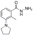 2-METHYL-3-PYRROLIDIN-1-YL-BENZOIC ACID HYDRAZIDE Struktur