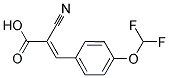 2-CYANO-3-(4-DIFLUOROMETHOXY-PHENYL)-ACRYLIC ACID Struktur