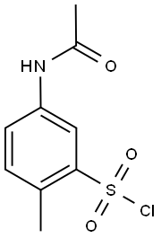 5-(ACETYLAMINO)-2-METHYLBENZENESULFONYL CHLORIDE Struktur