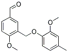 4-METHOXY-3-[(2-METHOXY-4-METHYLPHENOXY)METHYL]BENZALDEHYDE Struktur