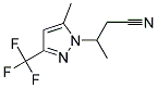 3-(5-METHYL-3-TRIFLUOROMETHYL-PYRAZOL-1-YL)-BUTYRONITRILE Struktur