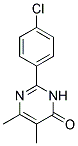 2-(4-CHLORO-PHENYL)-5,6-DIMETHYL-3H-PYRIMIDIN-4-ONE Struktur