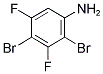 2,4-DIBROMO-3,5-DIFLUOROANILINE Struktur