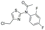 N-[4-(CHLOROMETHYL)-1,3-THIAZOL-2-YL]-N-(2,4-DIFLUOROPHENYL)ACETAMIDE Struktur