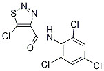 5-CHLORO-N-(2,4,6-TRICHLOROPHENYL)-1,2,3-THIADIAZOLE-4-CARBOXAMIDE Struktur