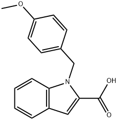 1-(4-METHOXYBENZYL)-1H-INDOLE-2-CARBOXYLIC ACID Struktur