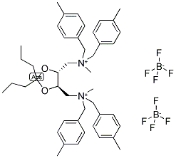 TADIAS-[(4R,5R)-2,2-DIPROPYL-N,N,N',N'-TETRAKIS(4-METHYLBENZYL)] BIS(TETRAFLUOROBORATE) Struktur