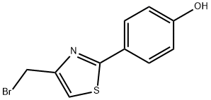 4-(4-BROMOMETHYL-THIAZOL-2-YL)-PHENOL Struktur