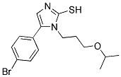 5-(4-BROMOPHENYL)-1-(3-ISOPROPOXYPROPYL)-1H-IMIDAZOLE-2-THIOL Struktur