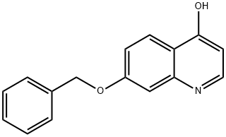 7-BENZYLOXY-4-HYDROXY-QUINOLINE Struktur