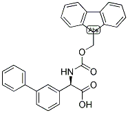 (R)-BIPHENYL-3-YL-[(9H-FLUOREN-9-YLMETHOXYCARBONYLAMINO)]-ACETIC ACID Struktur