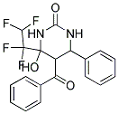 5-BENZOYL-4-HYDROXY-6-PHENYL-4-(1,1,2,2-TETRAFLUOROETHYL)TETRAHYDROPYRIMIDIN-2(1H)-ONE Struktur