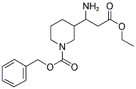 3-(1-AMINO-2-ETHOXYCARBONYL-ETHYL)-PIPERIDINE-1-CARBOXYLIC ACID BENZYL ESTER Struktur