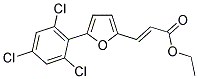 3-[5-(2,4,6-TRICHLORO-PHENYL)-FURAN-2-YL]-ACRYLIC ACID ETHYL ESTER Struktur