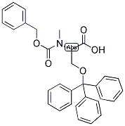 N-ALPHA-BENZYLOXYCARBONYL-N-ALPHA-METHYL-O-TRITYL-L-SERINE Struktur