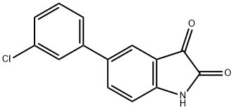 5-(3-CHLOROPHENYL)-1H-INDOLE-2,3-DIONE Struktur