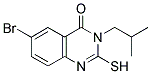 6-BROMO-3-ISOBUTYL-2-MERCAPTOQUINAZOLIN-4(3H)-ONE Struktur