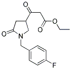 ETHYL 3-(1-(4-FLUOROBENZYL)-5-OXOPYRROLIDIN-3-YL)-3-OXOPROPANOATE Struktur