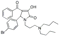 4-BENZOYL-5-(4-BROMOPHENYL)-1-(3-(DIBUTYLAMINO)PROPYL)-3-HYDROXY-1H-PYRROL-2(5H)-ONE Struktur