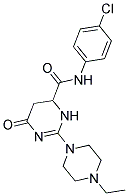 N-(4-CHLOROPHENYL)-2-(4-ETHYLPIPERAZIN-1-YL)-6-OXO-3,4,5,6-TETRAHYDROPYRIMIDINE-4-CARBOXAMIDE Struktur