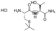 H-CYS(STBU)-THR-NH2 HCL Struktur