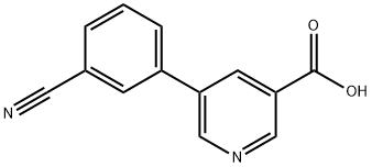 5-(3-CYANOPHENYL)NICOTINIC ACID Struktur