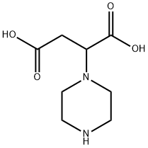 2-PIPERAZIN-1-YL-SUCCINIC ACID Struktur