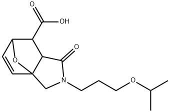 2-(3-ISOPROPOXYPROPYL)-1-OXO-1,2,3,6,7,7A-HEXAHYDRO-3A,6-EPOXYISOINDOLE-7-CARBOXYLIC ACID Struktur