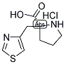 (S)-ALPHA-(4-THIAZOLYLMETHYL)-PROLINE-HCL Struktur