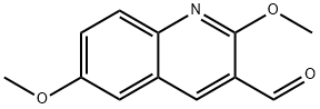 2,6-DIMETHOXY-QUINOLINE-3-CARBALDEHYDE Struktur