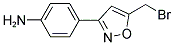 4-(5-BROMOMETHYL-ISOXAZOL-3-YL)-PHENYLAMINE Struktur