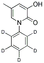 3-HYDROXY-5-METHYL-N-PHENYL-2-1H-PYRIDONE-D5 Struktur