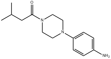 4-[4-(3-METHYLBUTANOYL)PIPERAZIN-1-YL]ANILINE Struktur