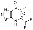 5-[(DIFLUOROACETYL)AMINO]-N-METHYL-1,2,3-THIADIAZOLE-4-CARBOXAMIDE Struktur