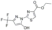 ETHYL 2-[5-HYDROXY-3-(TRIFLUOROMETHYL)-1H-PYRAZOL-1-YL]-1,3-THIAZOLE-4-CARBOXYLATE Struktur