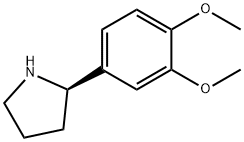 (R)-2-(3,4-DIMETHOXYPHENYL)PYRROLIDINE Struktur