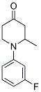 1-N-(3'-FLUOROPHENYL)-2-METHYL-PIPERIDIN-4-ONE Struktur