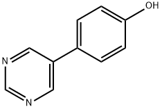 4-(5-PYRIMIDINYL)PHENOL Struktur