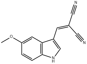 2-[(5-METHOXY-1H-INDOL-3-YL)METHYLENE]MALONONITRILE Struktur