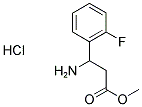 3-AMINO-3-(2-FLUORO-PHENYL)-PROPIONIC ACID METHYL ESTER HYDROCHLORIDE Struktur