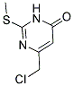 6-(CHLOROMETHYL)-2-(METHYLTHIO)PYRIMIDIN-4(3H)-ONE Struktur