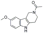 2-ACETYL-8-METHOXY-2,3,4,5-TETRAHYDRO-1H-PYRIDO[4,3-B]INDOLE Struktur