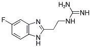 2-GUANIDINYLETHYL-5(6)-FLUORO-BENZIMIDAZOLE Struktur