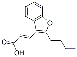 (2E)-3-(2-BUTYL-1-BENZOFURAN-3-YL)ACRYLIC ACID Struktur